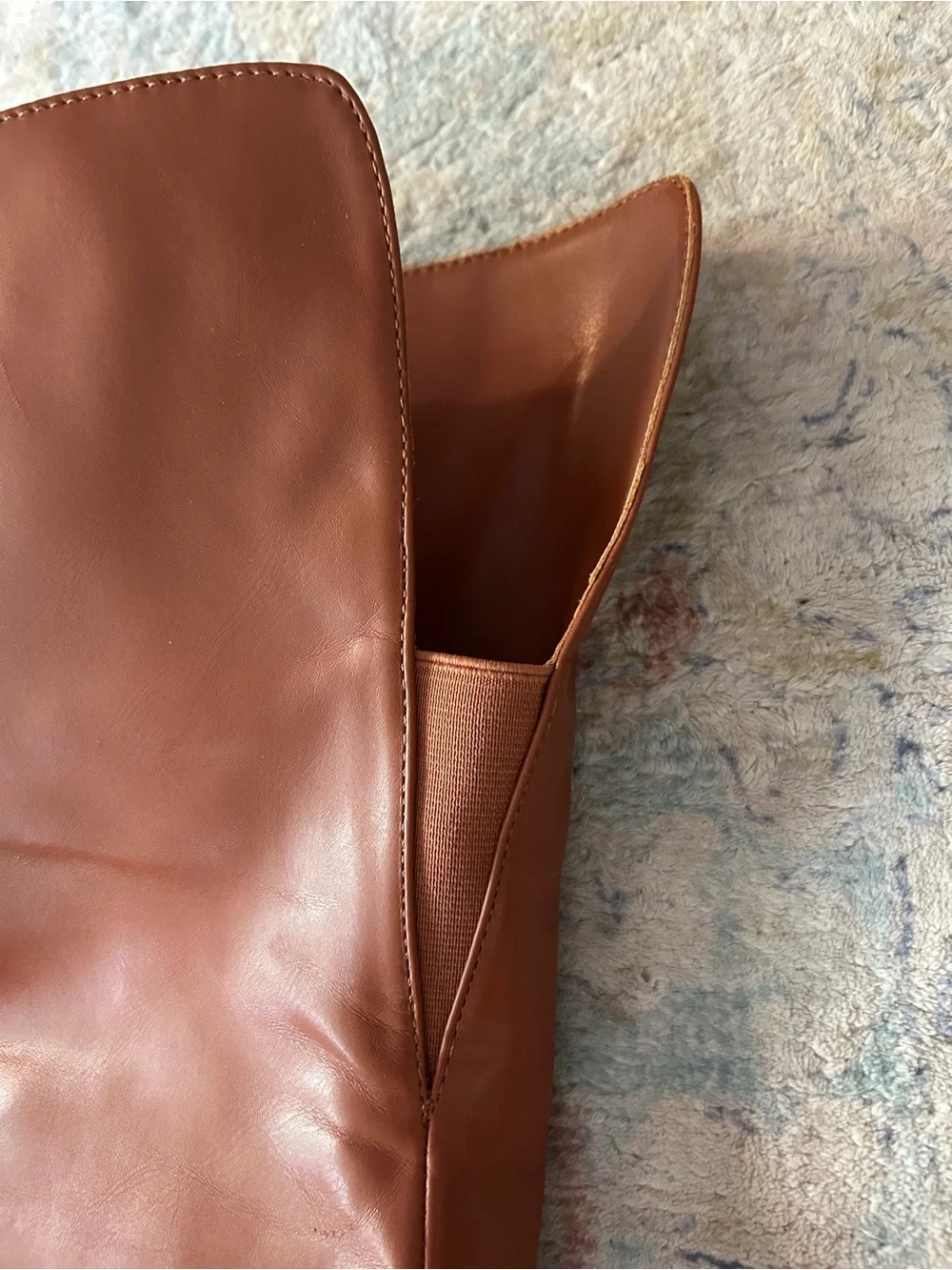 KAYLEEN By Los Angeles Chestnut Over-the-Knee Block Heel Boots